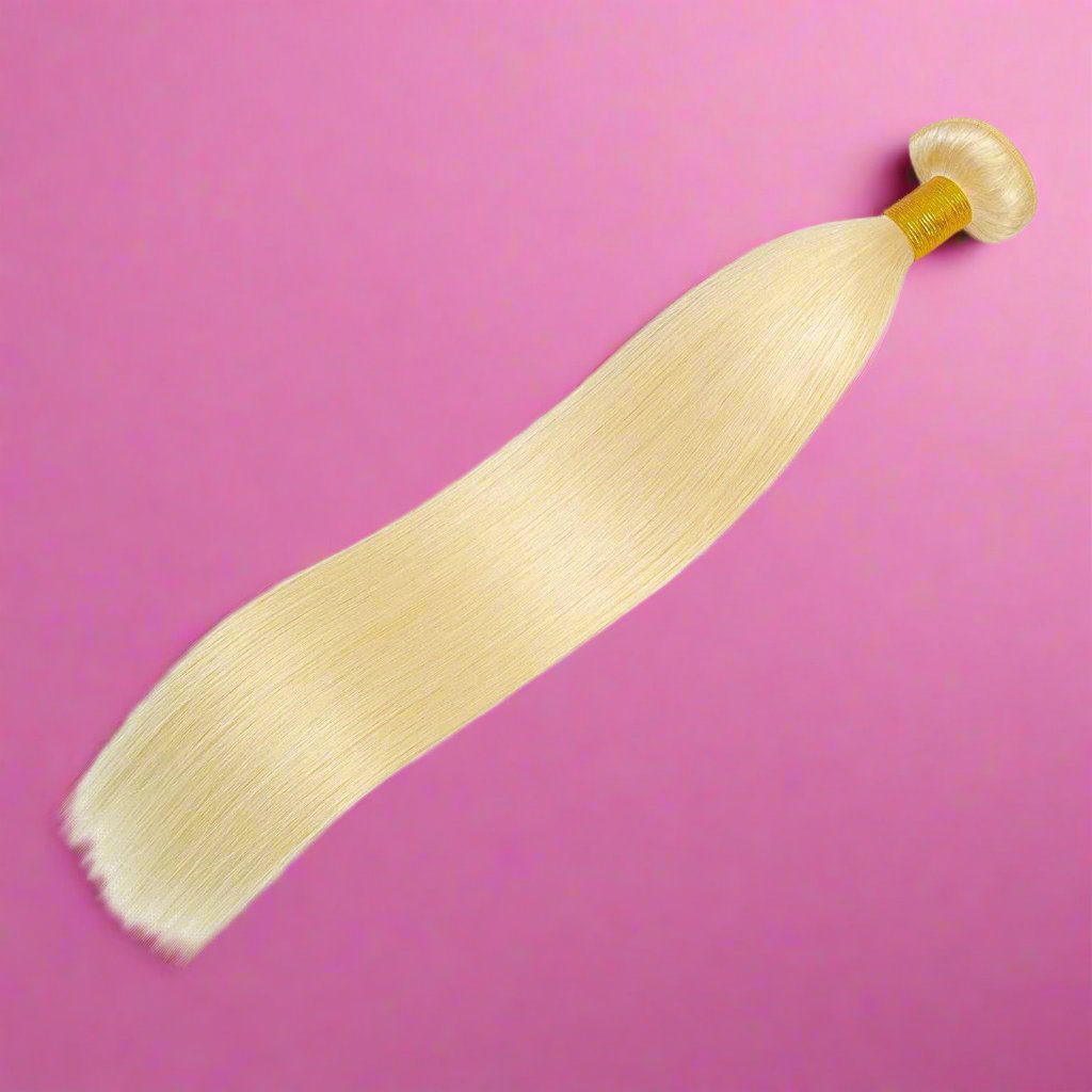 Blonde Velvet Rose Straight Raw Bundle