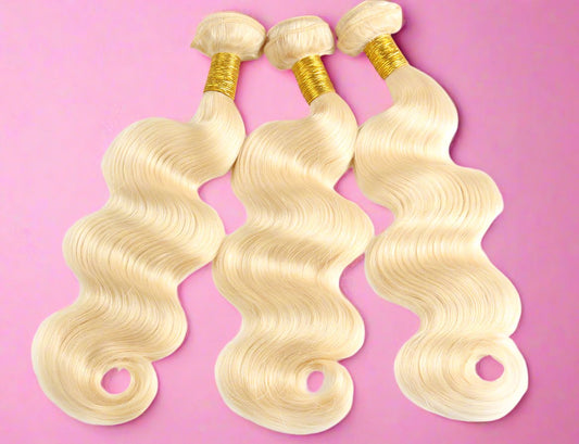 Blonde Velvet Rose Body Wave Raw Bundle